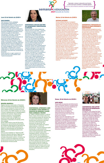 Tomio centra la II Semana da Educacin en las estrategias para ensear y aprender con inteligencia emocional