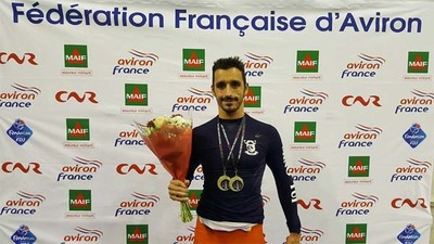 El remero guards Damin Alonso consigue dos oros en el Campeonato de Europa en Pars