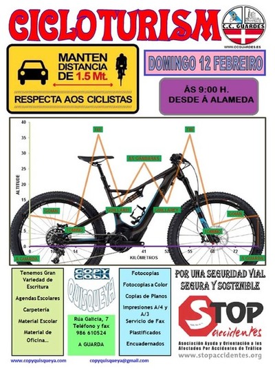 Salida del Club Ciclista Guards este domingo