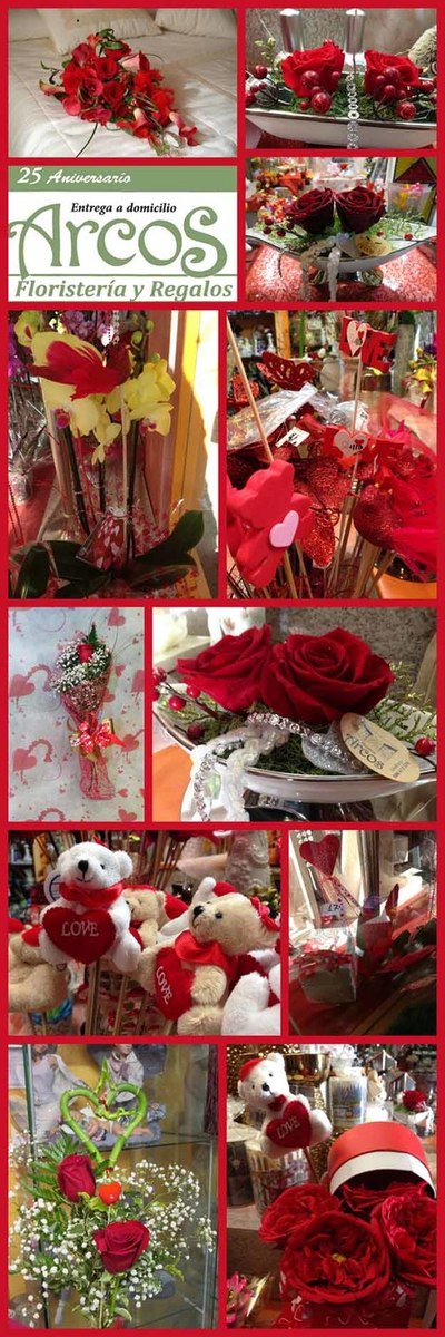 El regalo de San Valentin en Floristera Regalos Arcos en A Guarda