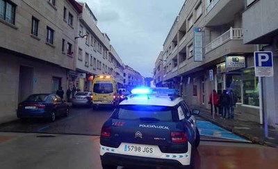 Accidente de circulacin con un peatn herido leve en Tomio