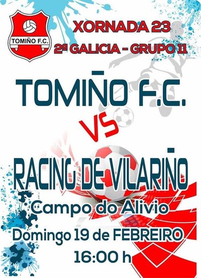 El Tomio Fc se enfrenta al Racing de Vilario este domingo en el Campo del Alivio
