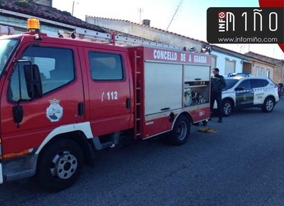 GES de A Guarda sofoca un incendio en un anexo a una vivienda en Fedorento(A Guarda)