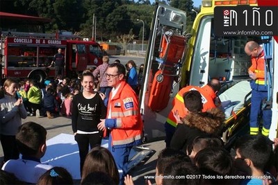 Especial ? Alumnos del CEIP A Sangria de A Guarda asisten a una jornada sobre emergencias