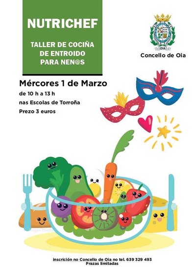 -Evento suspendido- Nutrichef llega a Oia el 1 de Marzo