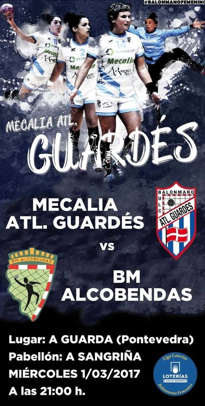 El Mecalia Atl. Guards recibe este mircoles en A Sangria al BM Alcobendas