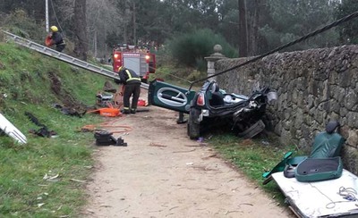 Unha sada de va deixa unha persoa falecida e tres feridas no Rosal