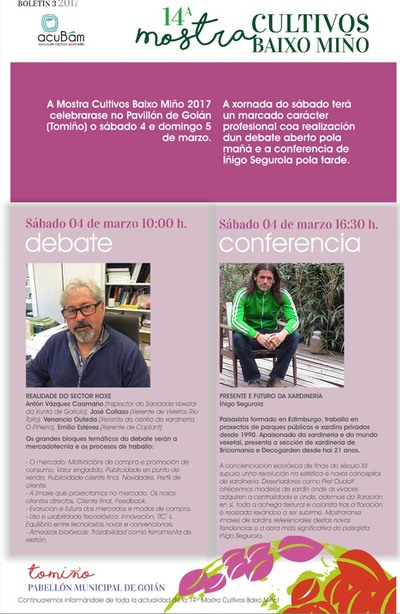 A Mostra de Cultivos adicar a xornada deste sbado a actividades profesionais