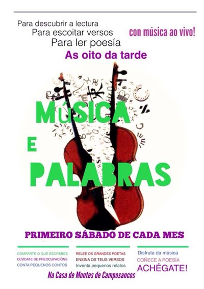 A Comunidade de Montes de Camposancos organiza eventos de poesa -Msica e palabras-