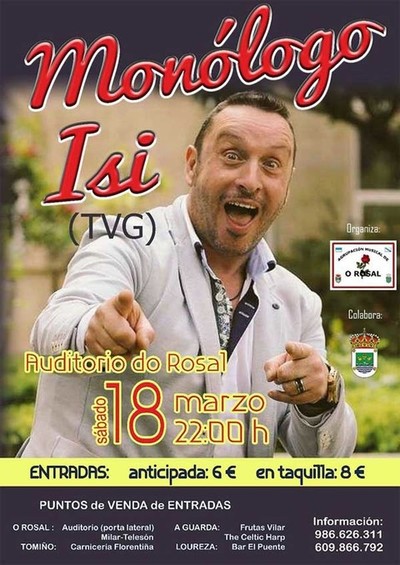 A Agrupacin Musical do Rosal organiza un Monlogo con ISI(TVG) este sbado
