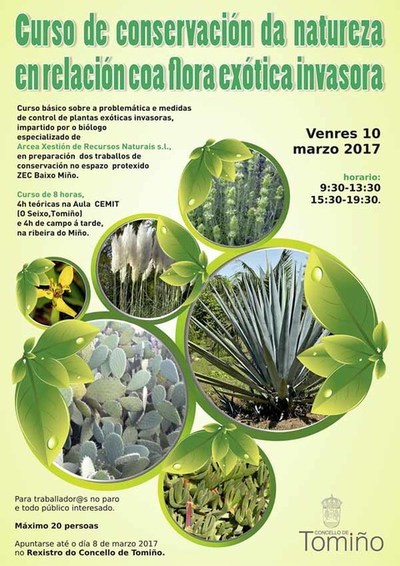 Tomio organiza un curso gratuto de conservacin da natureza en relacin coa flora extica invasora