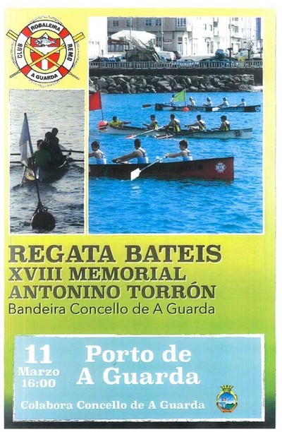 El Puerto de A Guarda acoge este sbado la regata de Bateles XVIII Memorial Antonino Torrn