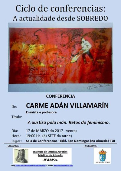 Ciclo de conferencias: A actualidade desde Sobredo este venres en Tui