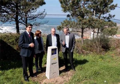 A Xunta de Galicia sinaliza o Camio Portugus da Costa ao seu paso polo concello do Rosal con 7 mouteiras oficiais