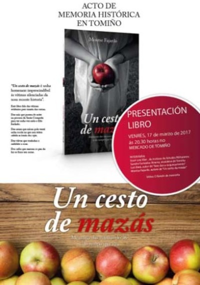 Montse Fajardo presenta este venres en Tomio o seu libro -Un cesto de mazs-