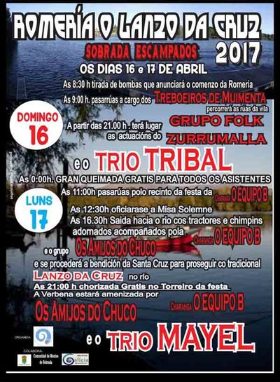 A Romer�a do Lanzo da Cruz chega a Sobrada(Tomi�o) do 16 � 17 de Abril de 2017