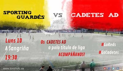 A AD Tomio chama a apoiar aos seus Cadetes este luns ante o Sporting Guards