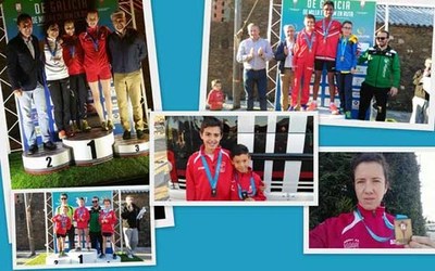 Atletas del Baixo Mio participaron con Atletismo Trega en el Campeonato de Galicia de Milla y 1 km en Ruta Nocturna