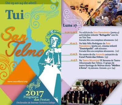 Programacin luns 17 de Abril - Festas de San Telmo 2017