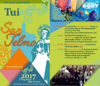 Programacin martes 18 de Abril - Festas de San Telmo 2017