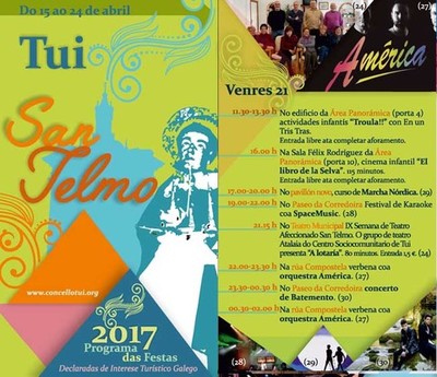 Programacin venres 21 de Abril - Festas de San Telmo 2017