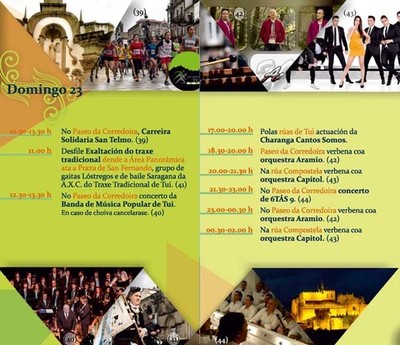 Programacin domingo 23 de Abril - Festas de San Telmo 2017