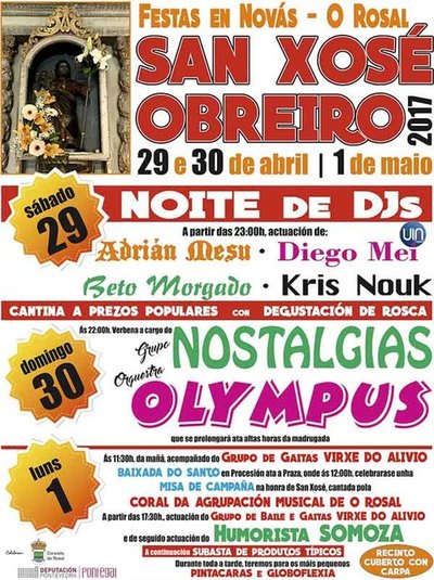 As Festas de San Xos Obreiro chegan esta fin de semana a Novs - O Rosal