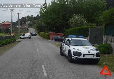 Accidente de circulacin con 2 heridos leves en Vilar - Tomio