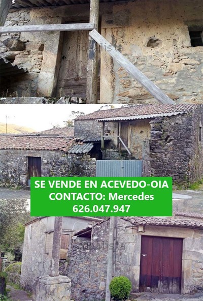 Se vende finca con dos contrucciones para reformar en Acevedo (Oia)
