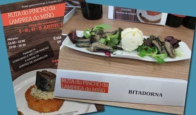 A Ruta do Pincho da Lamprea do Mio 2017 concle co sorteo de agasallos e a eleccin do pincho mis valorado