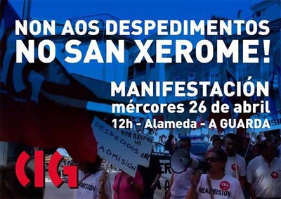 O Comit de empresa do San Xerome Emiliani da Guarda denuncia o despedimento de dous traballadores 