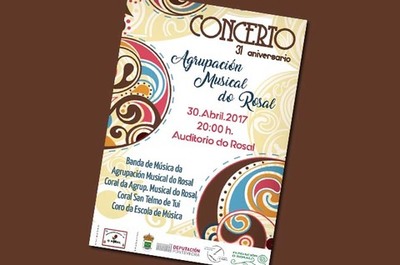 A Agrupacin Musical do Rosal celebra este domingo o seu 31 Aniversario