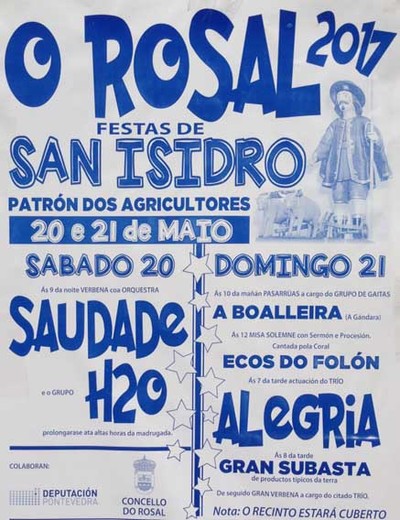 O Rosal acolle esta fin de semana as Festas de San Isidrio, Patrn dos agricultores