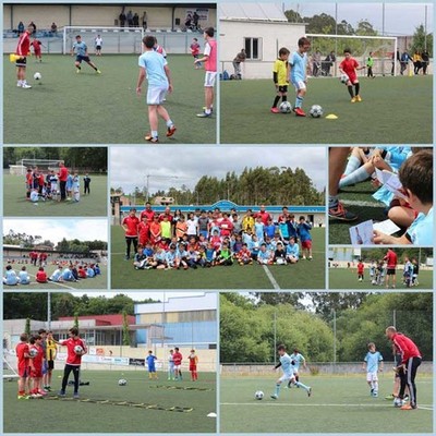 O Campo do Regatio de Goin acolleu un Clinic de Futbol da Fundacin Celta de Vigo