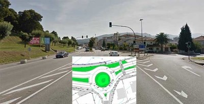 Valena contar uma nova rotunda redistribuidora dos fluxos de trnsito no topo da avenida dos Bombeiros