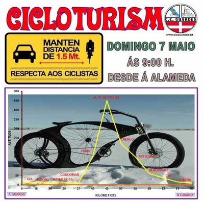 Salidas del Club Ciclista Guards este domingo 7 de mayo