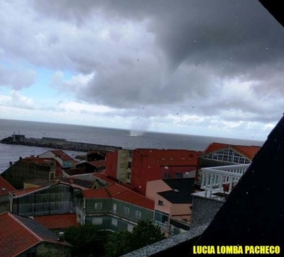 Una Manga Marina sorprend a primera hora de esta tarde a vecinos de A Guarda y Caminha