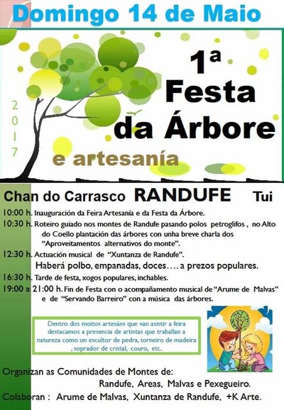 Catro Comunidades de Montes tudenses festexan o 14 de maio a 1 Festa da Arbore e Artesana