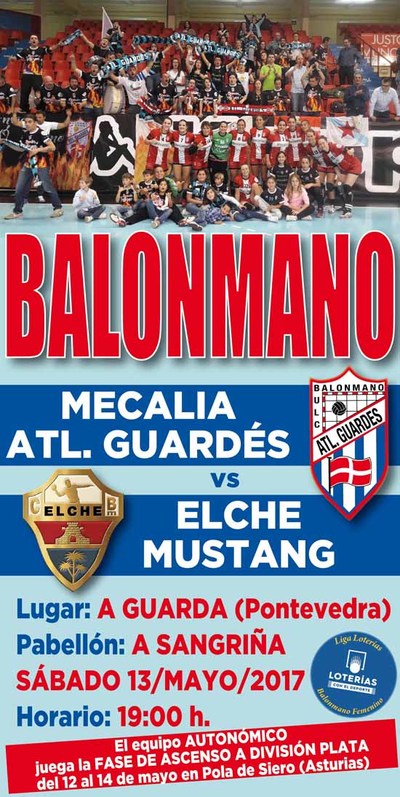 Este sbado el Mecalia Atl. Guards recibe en A Sangria al Elche Mustang