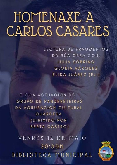 Homenaje a Carlos Casares este viernes en A Guarda