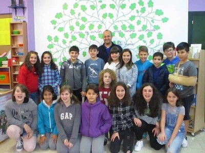 O CEIP A Sangria recibiu o pasado venres a Hkan Casares Berg