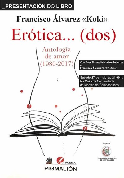Francisco lvarez -Koki- presenta este sbado en Camposancos su libro Ertica (dos)...