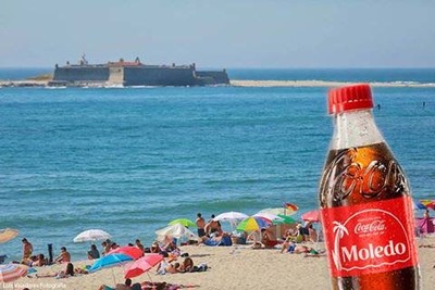 Moledo  um dos 30 destinos tursticos eleito pela marca Coca-Cola para a campanha -Sente o Vero-