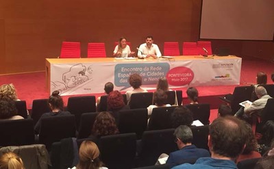 Tomio no Encontro da Rede Espaola de Cidades das Nenas e Nenos do proxecto Tonucci, que rene en Pontevedra a representantes de todo o Estado