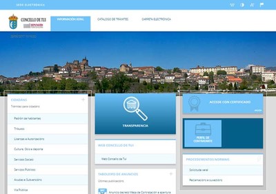 A sede electrnica do Concello de Tui est xa en funcionamento 