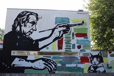 Inaugurado mural de homenagem ao pintor Jaime Isidoro em Cerveira