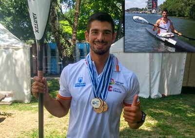 Roi Rodrguez, Bronce en K-1 500 metros, suma su cuarta medalla en las Copas del Mundo 2017