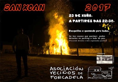 A Asociacin de Vecios de Forcadela en Tomio organiza este venres unha Fogueira de San Xon