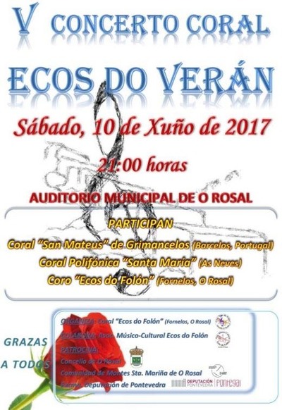 V Concerto Coral Ecos do Vern este sbado no Rosal