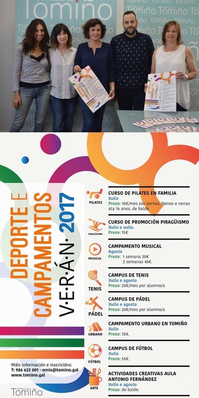 O Concello de Tomio organiza unha decena de actividades de ocio e deporte de vern